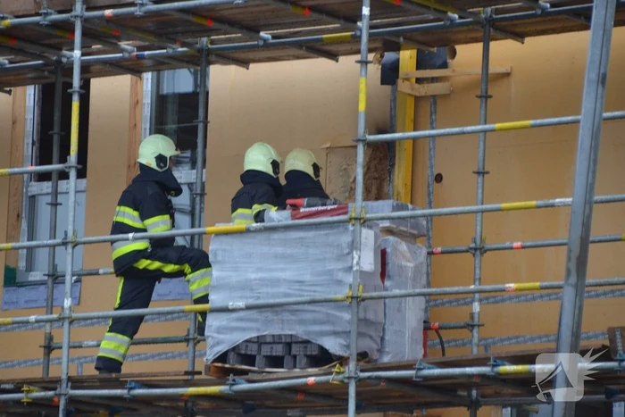Brand in nieuwbouwwoning op bouwplaats