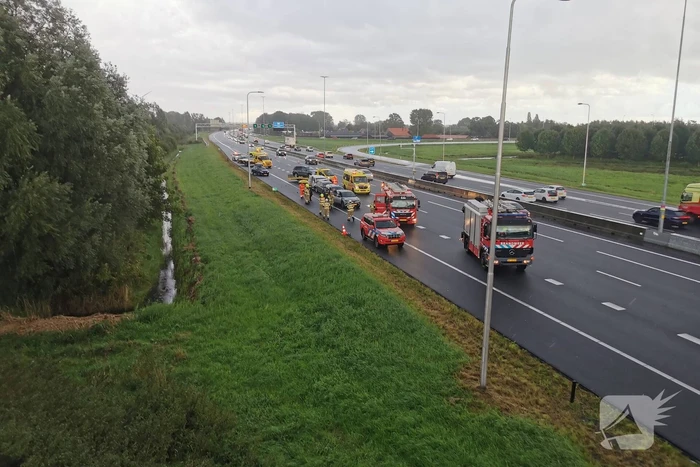 Schade aan meerdere voertuigen door kettingbotsing