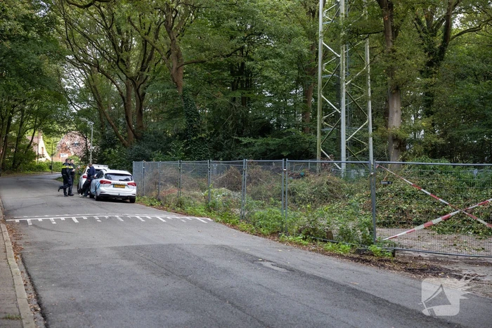 Brand bij GSM zendmast