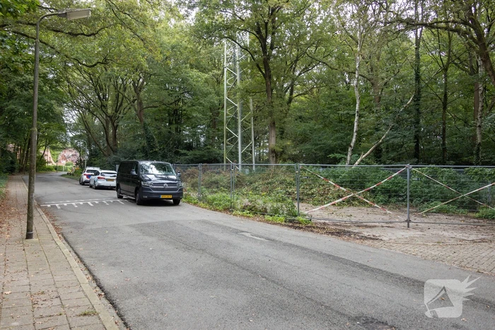 Brand bij GSM zendmast