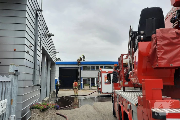 Brand ontstaan bij gemeentewerf