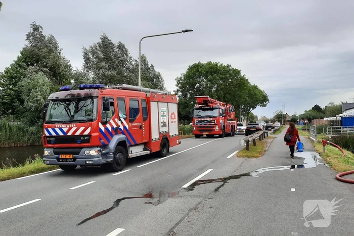 Brand ontstaan bij gemeentewerf