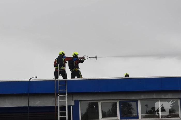 Brand ontstaan bij gemeentewerf