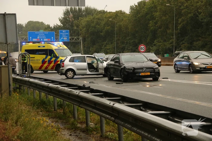 Schade tussen botsing auto's