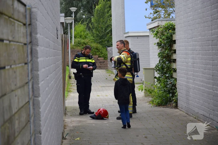 Brand in keuken door vlam in de pan