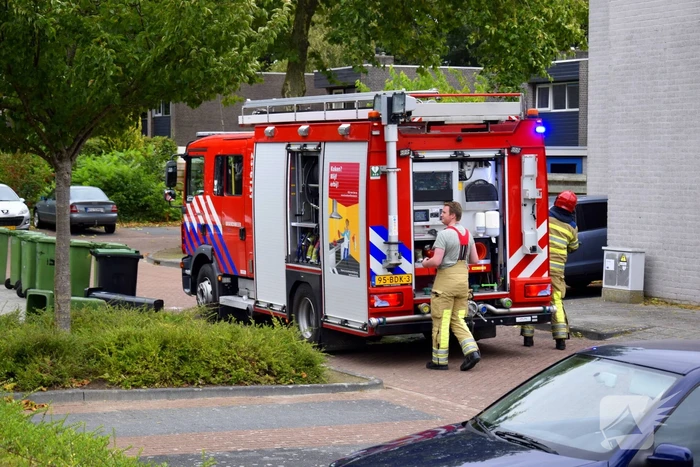 Brand in keuken door vlam in de pan