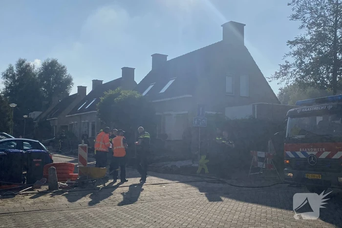 Gaslek ontstaan tijdens werkzaamheden