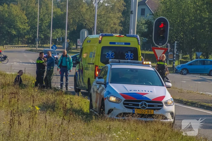 Motorrijder gewond bij aanrijding