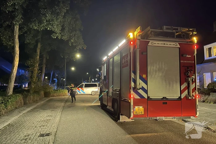 Brandweer ingezet wegens brand in achtertuin