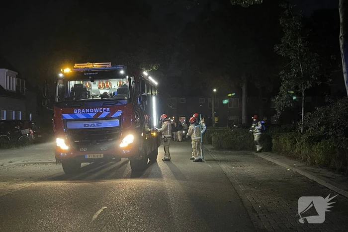 Brandweer ingezet wegens brand in achtertuin