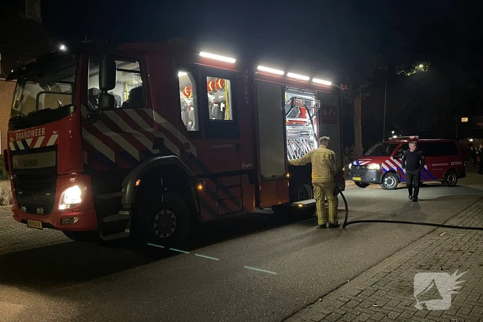 Brandweer ingezet wegens brand in achtertuin