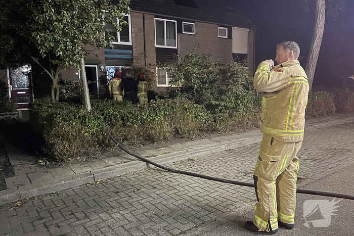 Brandweer ingezet wegens brand in achtertuin