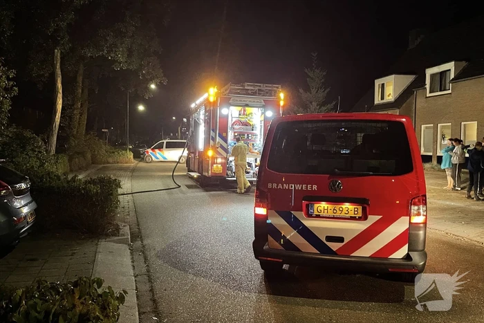 Brandweer ingezet wegens brand in achtertuin