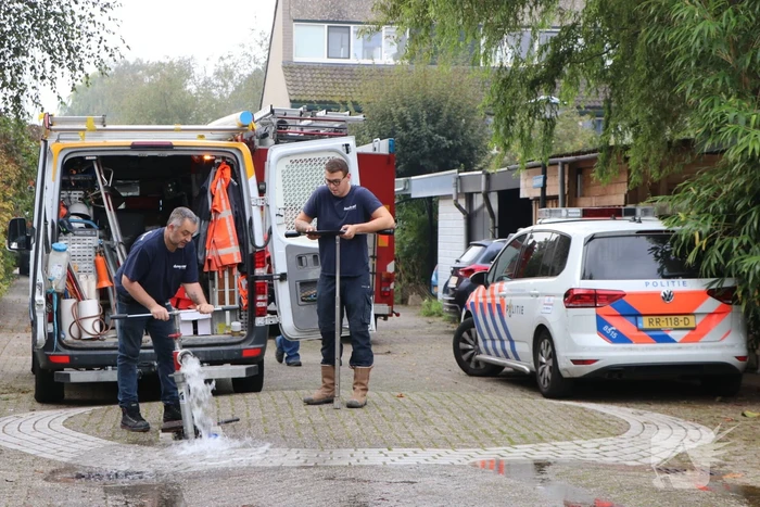 Voorzijde weggezakt bij een woning