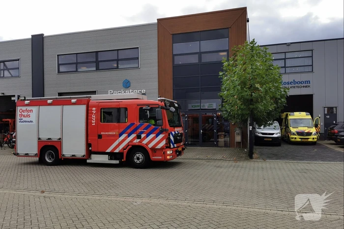 Hulpdiensten groots ingezet bij bedrijfspand