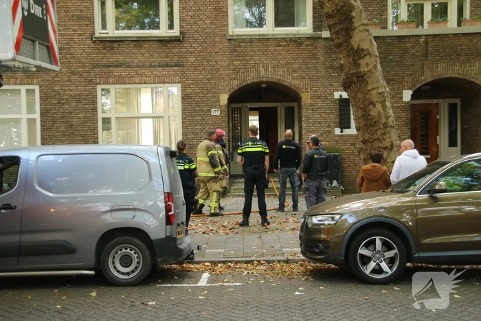 Brand in souterrain van woning