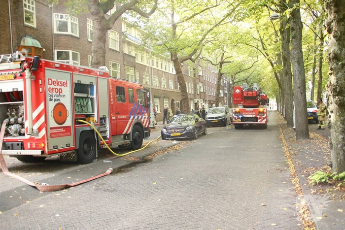 Brand in souterrain van woning