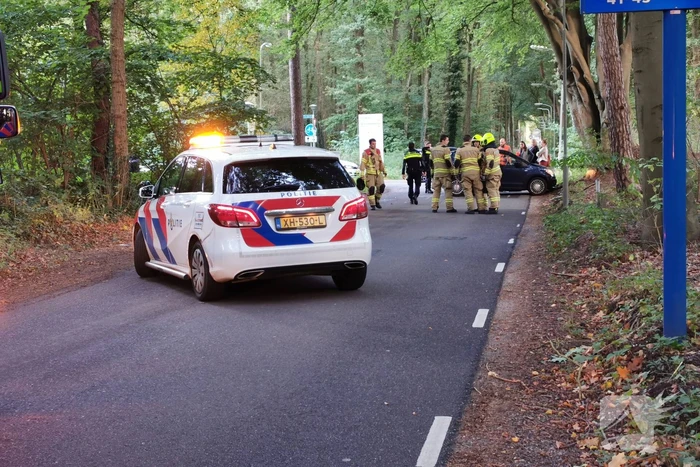 Verkeersopstopping na verkeersongeval
