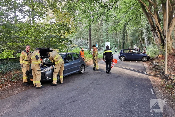Verkeersopstopping na verkeersongeval