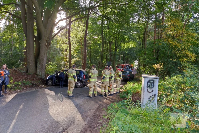 Verkeersopstopping na verkeersongeval