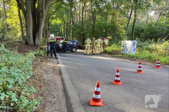 Verkeersopstopping na verkeersongeval