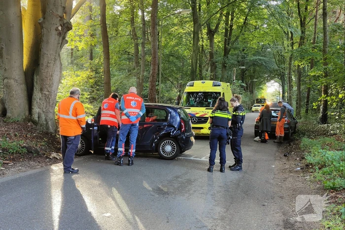 Verkeersopstopping na verkeersongeval