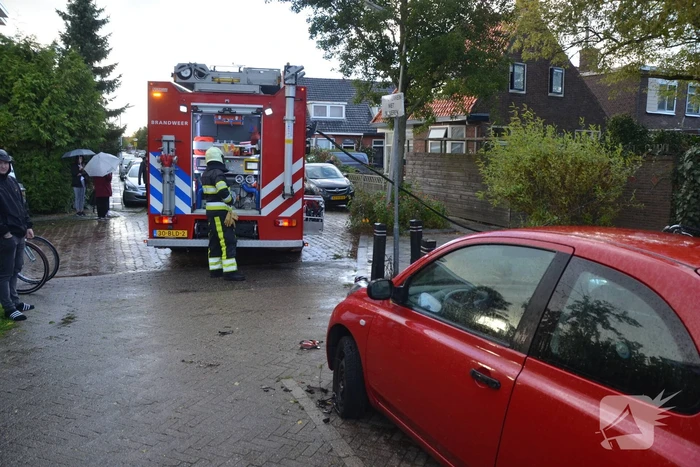 Dak vat vlam na werkzaamheden dakdekkers