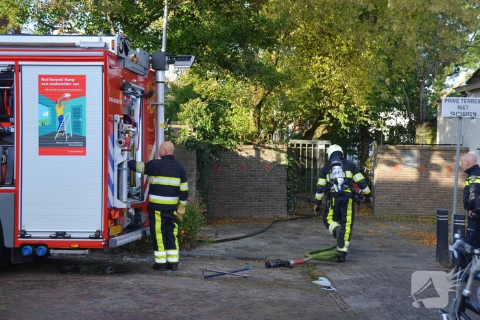 Dak vat vlam na werkzaamheden dakdekkers