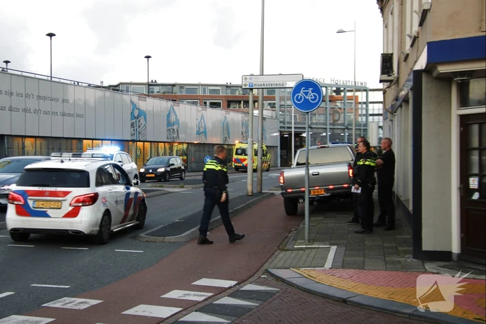 E-biker aangereden door pick-up truck