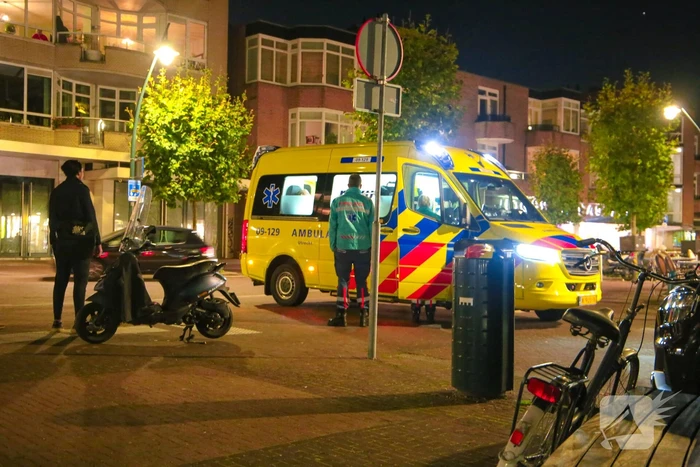 Ongeval tussen auto en scooter