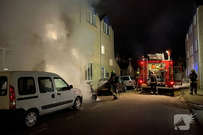 Scooter volledig uitgebrand