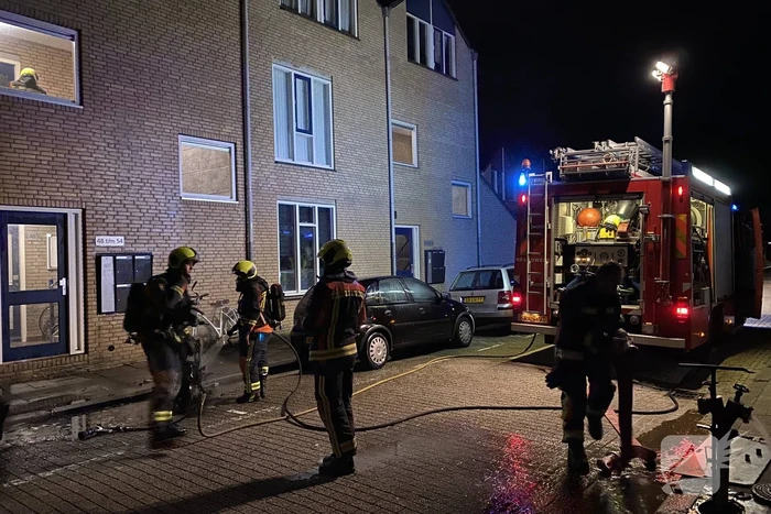 Scooter volledig uitgebrand