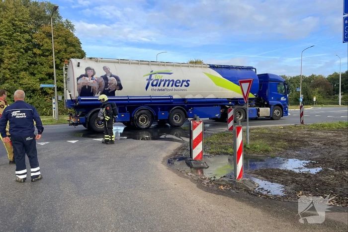 Vastgelopen remmen zorgen voor brand in bulkoplegger
