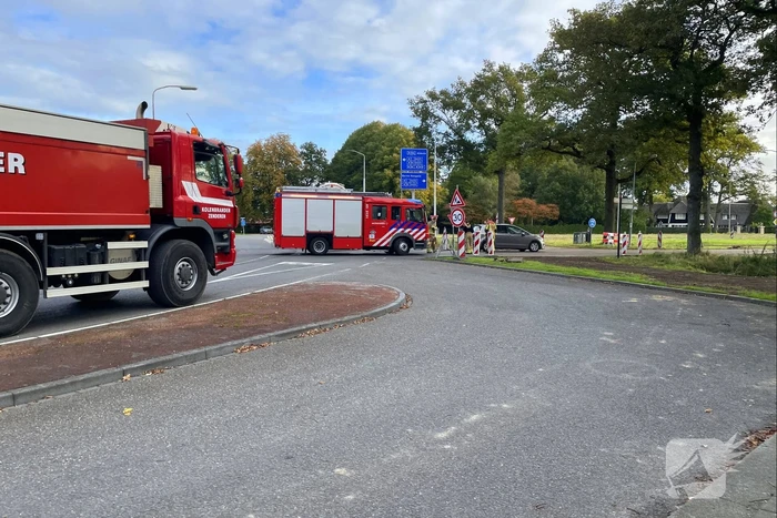 Vastgelopen remmen zorgen voor brand in bulkoplegger