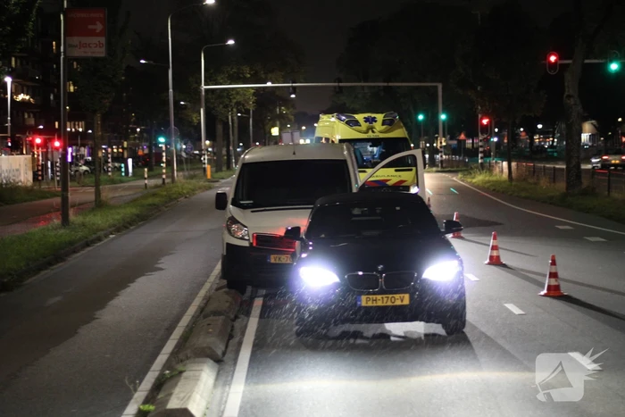Ongeval tussen bestelbus en auto