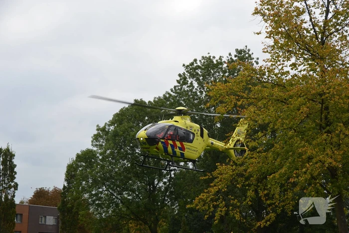 Traumahelikopter landt in binnenstad