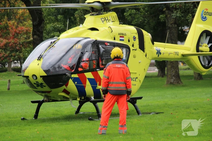 Traumahelikopter landt in binnenstad