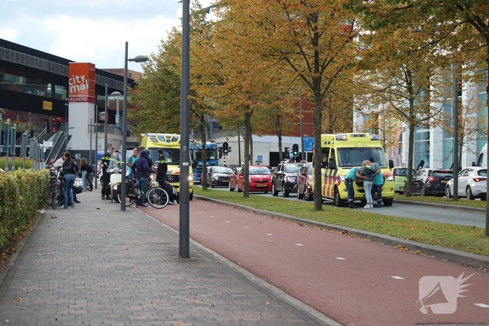 Scooterrijder gewond bij botsing met fietser