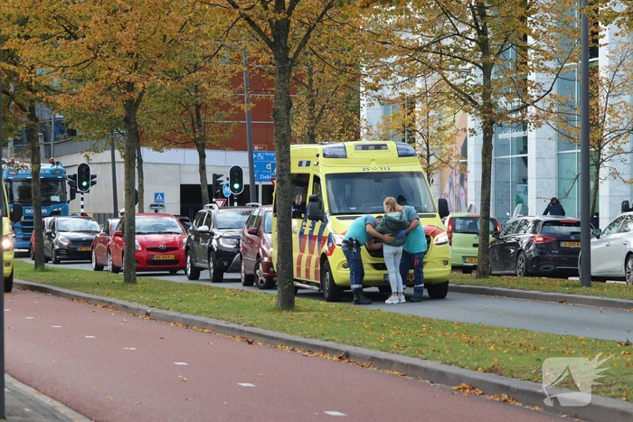 Scooterrijder gewond bij botsing met fietser
