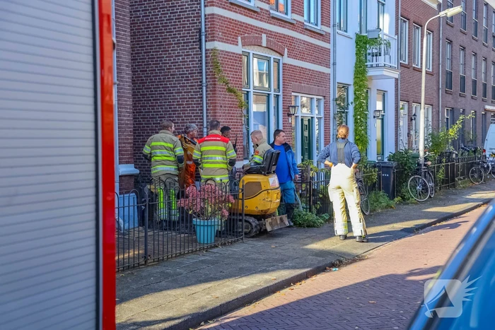 Lekkage in gasleiding bij graafwerkzaamheden