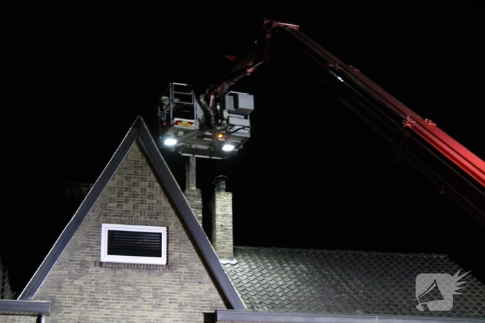 Schoorsteenbrand in vrijstaande woning