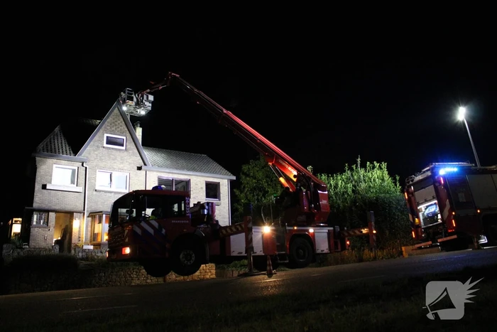 Schoorsteenbrand in vrijstaande woning
