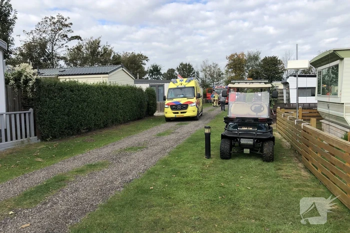 Vrouw gewond bij explosie geiser in stacaravan