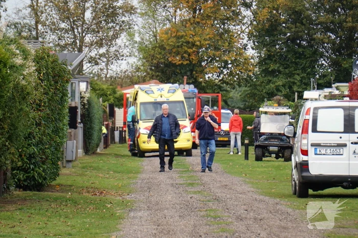 Vrouw gewond bij explosie geiser in stacaravan