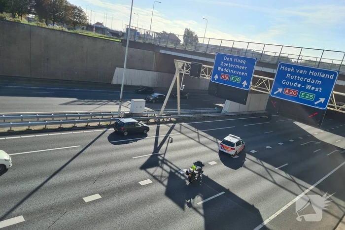 Kettingbotsing zorgt voor verkeershinder op A12