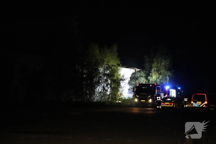 Opnieuw brand in leegstaande loods
