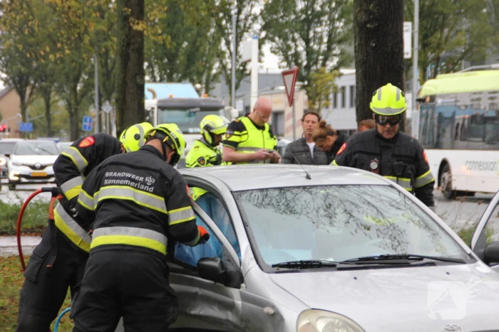 Persoon gewond bij flink verkeersongeval