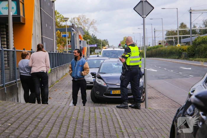 Kop-staartbotsing voor stoplicht