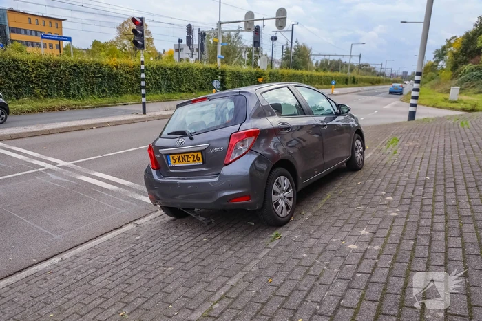 Kop-staartbotsing voor stoplicht
