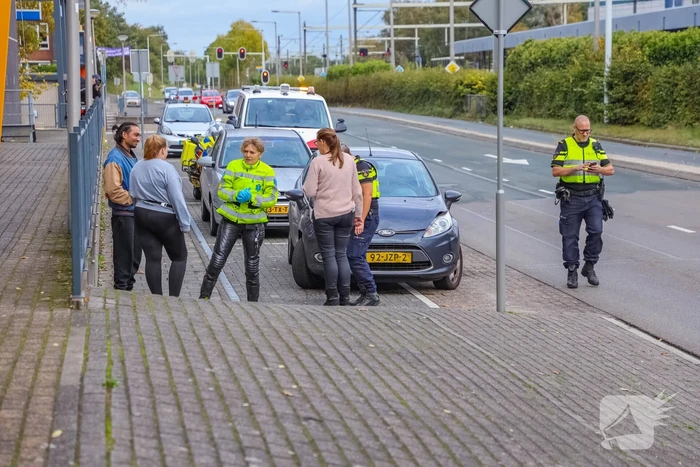 Kop-staartbotsing voor stoplicht